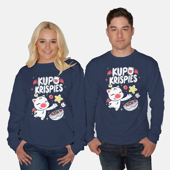 Kupo Krispies-Unisex-Crew Neck-Sweatshirt-Aarons Art Room