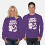 Kupo Krispies-Unisex-Crew Neck-Sweatshirt-Aarons Art Room