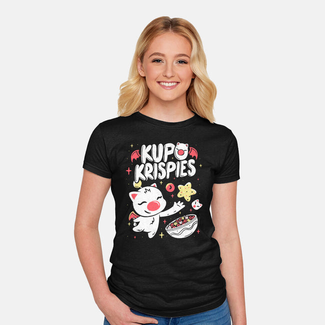 Kupo Krispies-Womens-Fitted-Tee-Aarons Art Room