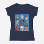 The Brainy Bunch-Womens-V-Neck-Tee-drbutler