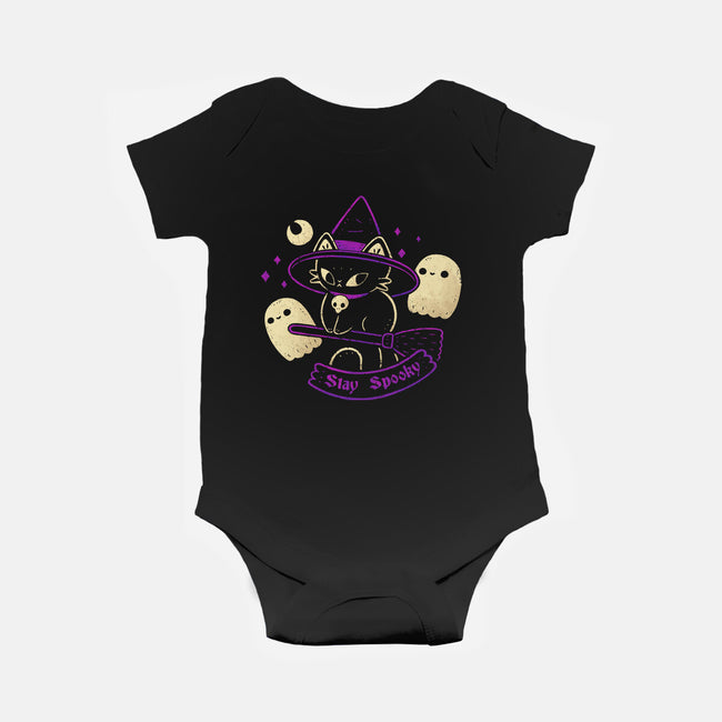 Witch Cat Stay Spooky-Baby-Basic-Onesie-xMorfina