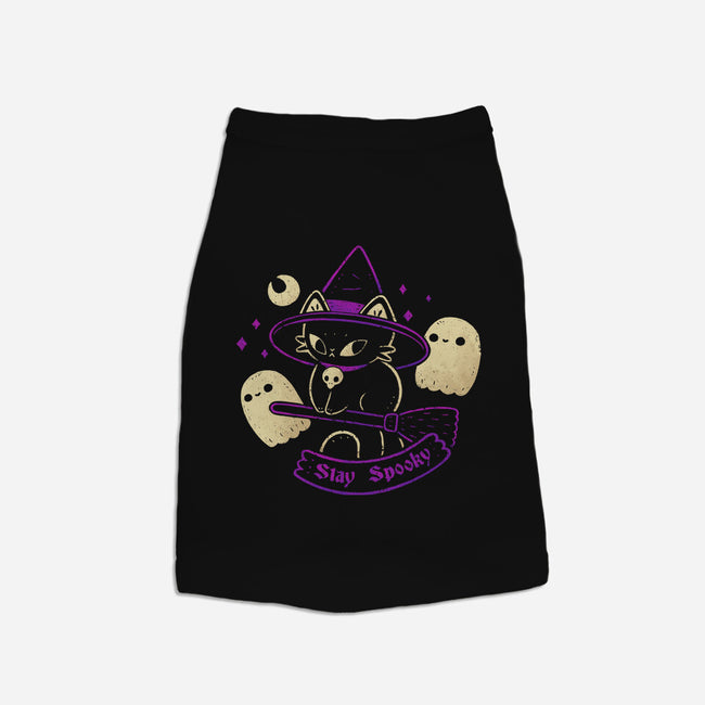 Witch Cat Stay Spooky-Cat-Basic-Pet Tank-xMorfina