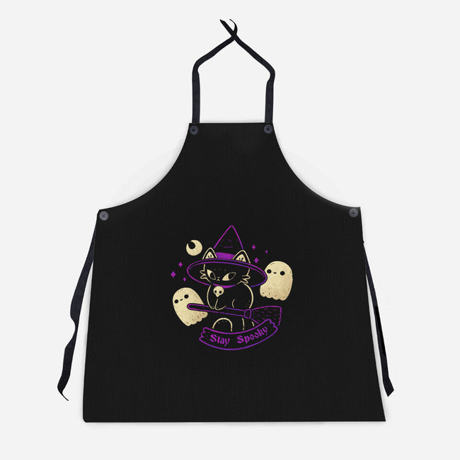 Witch Cat Stay Spooky-Unisex-Kitchen-Apron-xMorfina