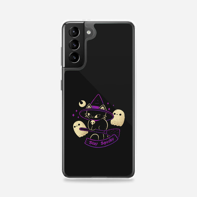 Witch Cat Stay Spooky-Samsung-Snap-Phone Case-xMorfina