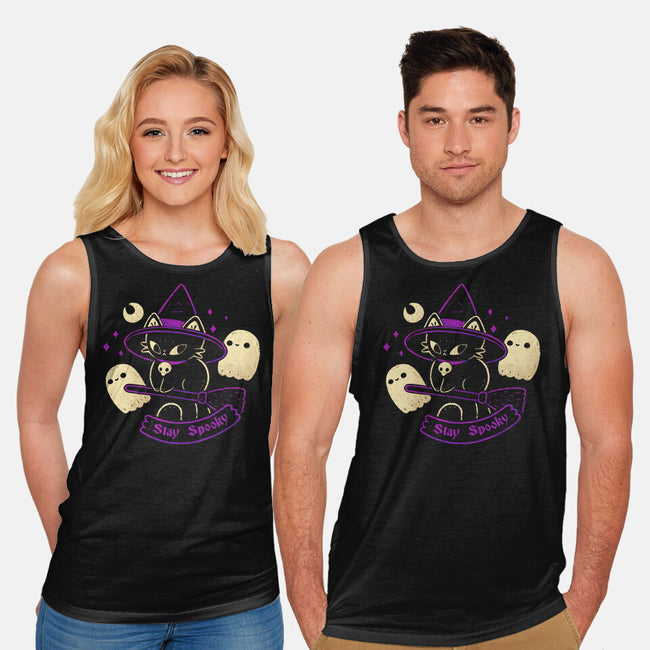 Witch Cat Stay Spooky-Unisex-Basic-Tank-xMorfina