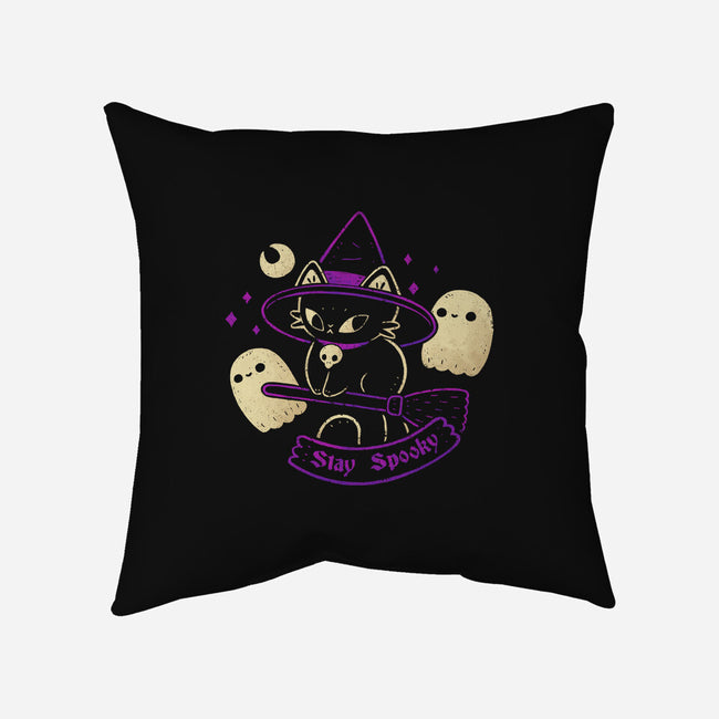 Witch Cat Stay Spooky-None-Non-Removable Cover w Insert-Throw Pillow-xMorfina