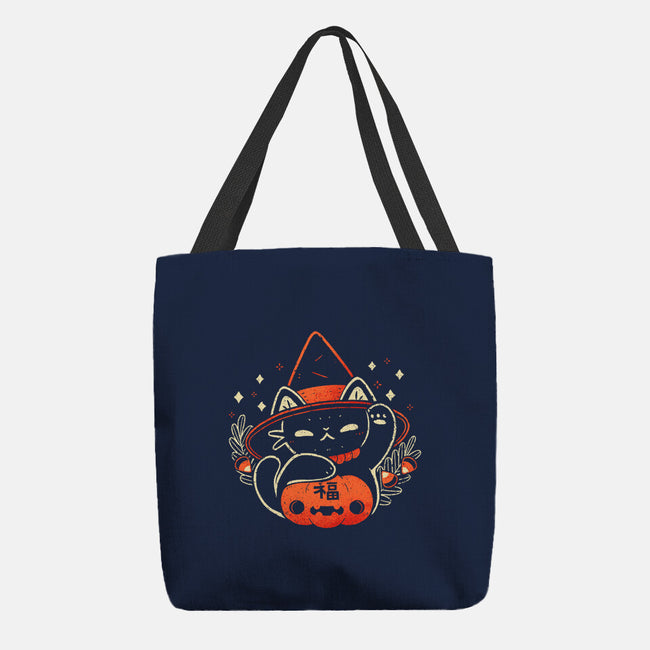 Halloween Maneki Neko-None-Basic Tote-Bag-xMorfina