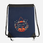 Halloween Maneki Neko-None-Drawstring-Bag-xMorfina