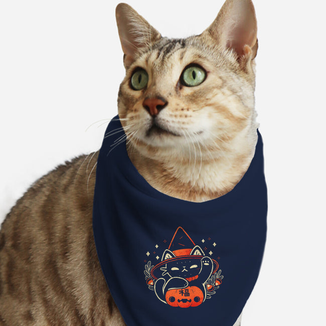 Halloween Maneki Neko-Cat-Bandana-Pet Collar-xMorfina