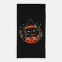 Halloween Maneki Neko-None-Beach-Towel-xMorfina