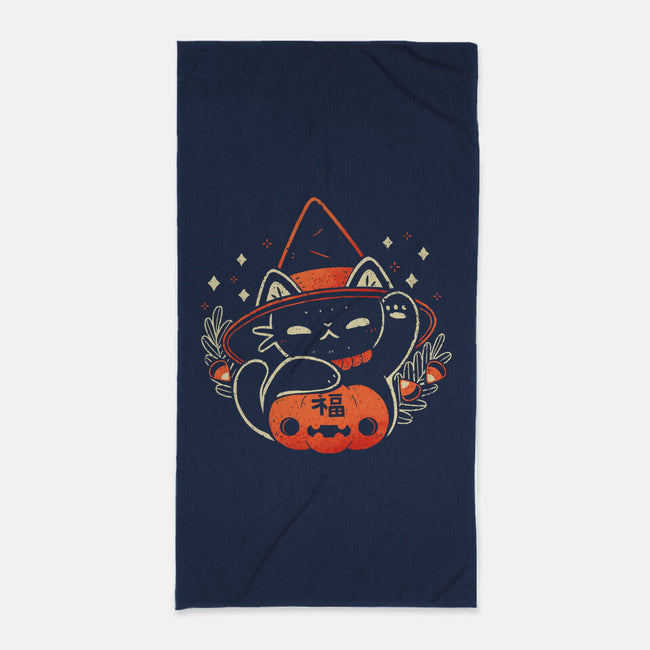 Halloween Maneki Neko-None-Beach-Towel-xMorfina