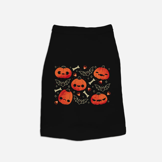 Cute Smiling Pumpkins-Cat-Basic-Pet Tank-xMorfina