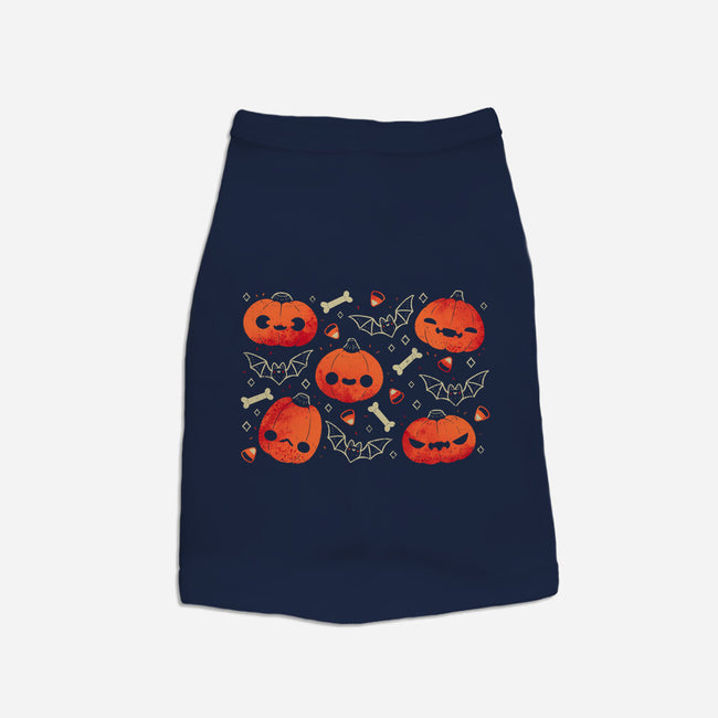 Cute Smiling Pumpkins-Dog-Basic-Pet Tank-xMorfina