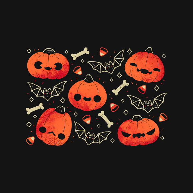 Cute Smiling Pumpkins-Womens-Fitted-Tee-xMorfina