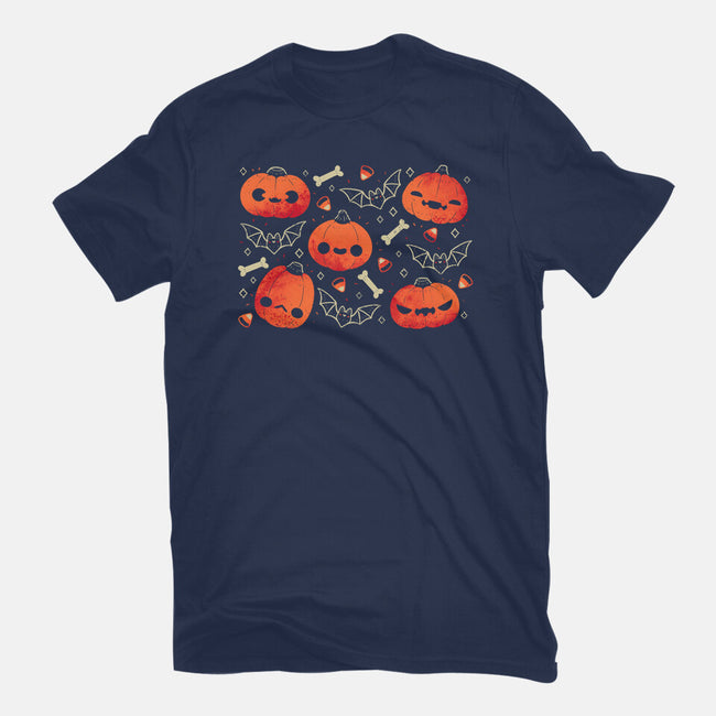 Cute Smiling Pumpkins-Unisex-Basic-Tee-xMorfina