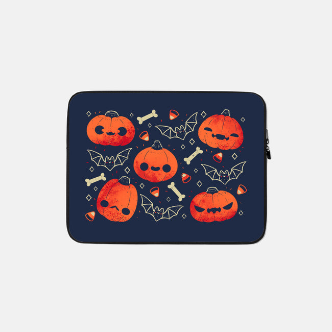 Cute Smiling Pumpkins-None-Zippered-Laptop Sleeve-xMorfina