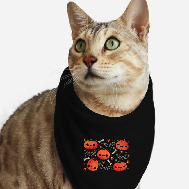 Cute Smiling Pumpkins-Cat-Bandana-Pet Collar-xMorfina