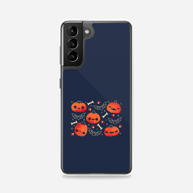 Cute Smiling Pumpkins-Samsung-Snap-Phone Case-xMorfina