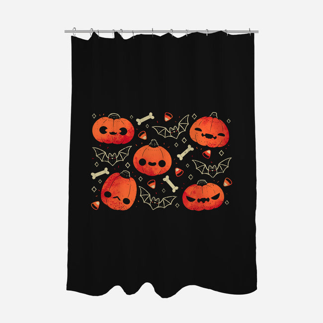 Cute Smiling Pumpkins-None-Polyester-Shower Curtain-xMorfina