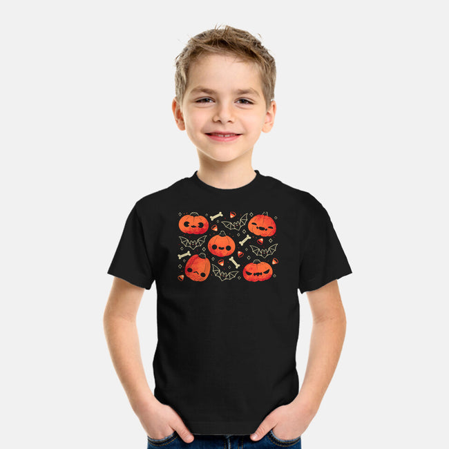 Cute Smiling Pumpkins-Youth-Basic-Tee-xMorfina