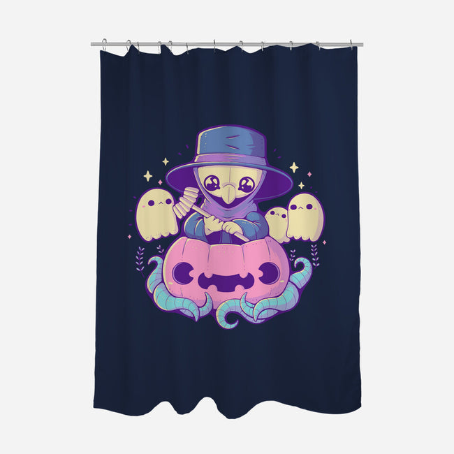 Cute Plague Doctor Pumpkin-None-Polyester-Shower Curtain-xMorfina