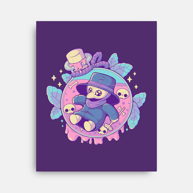 Cute Plague Doctor In Jar-None-Stretched-Canvas-xMorfina