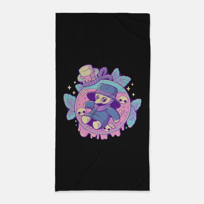 Cute Plague Doctor In Jar-None-Beach-Towel-xMorfina