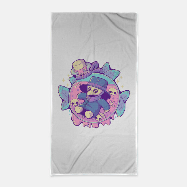 Cute Plague Doctor In Jar-None-Beach-Towel-xMorfina