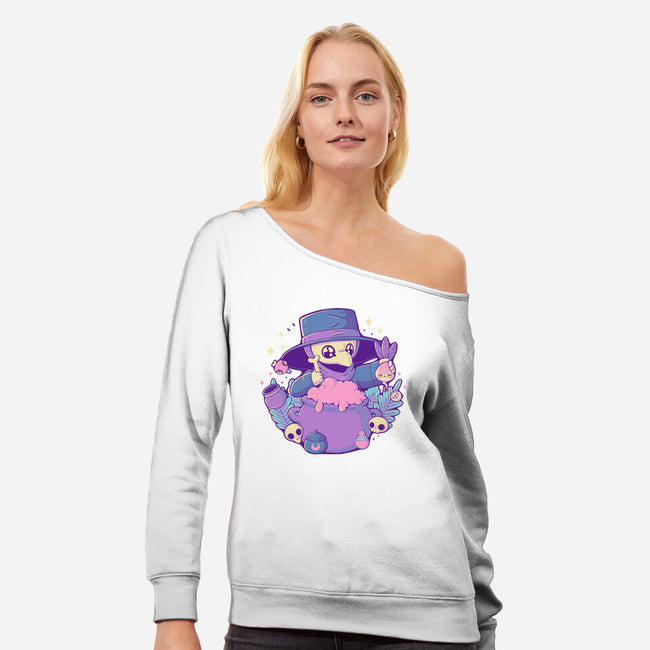 Plague Doctors Brew-Womens-Off Shoulder-Sweatshirt-xMorfina