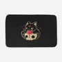 Creepy Black Cat-None-Memory Foam-Bath Mat-xMorfina