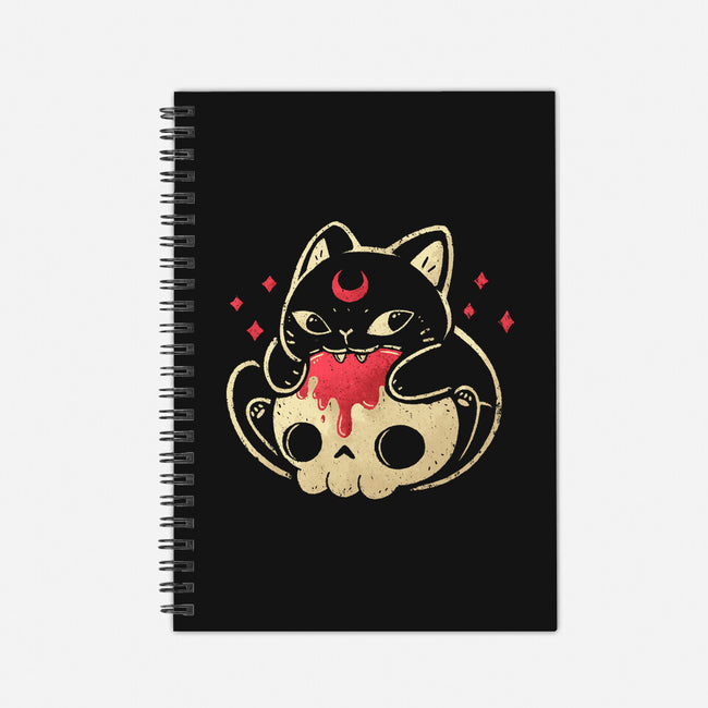 Creepy Black Cat-None-Dot Grid-Notebook-xMorfina