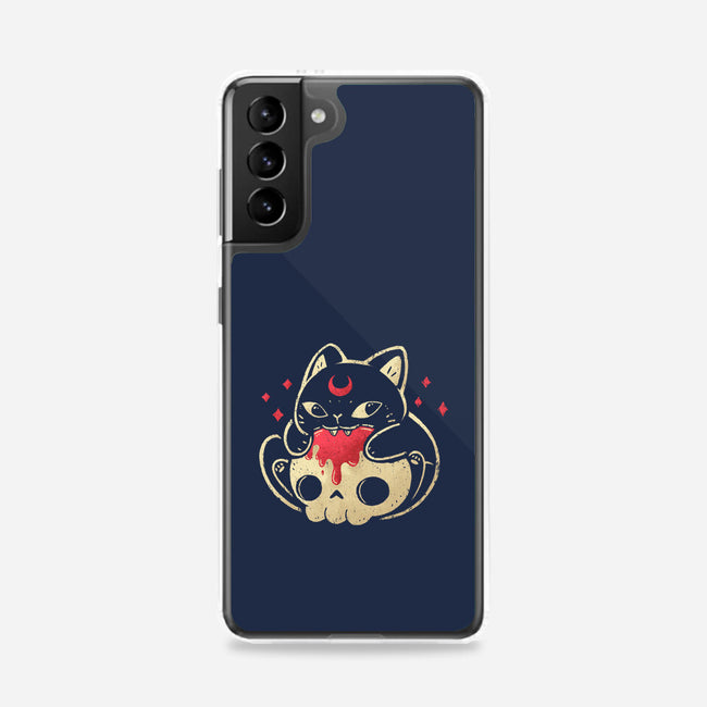 Creepy Black Cat-Samsung-Snap-Phone Case-xMorfina