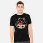 Creepy Black Cat-Mens-Heavyweight-Tee-xMorfina