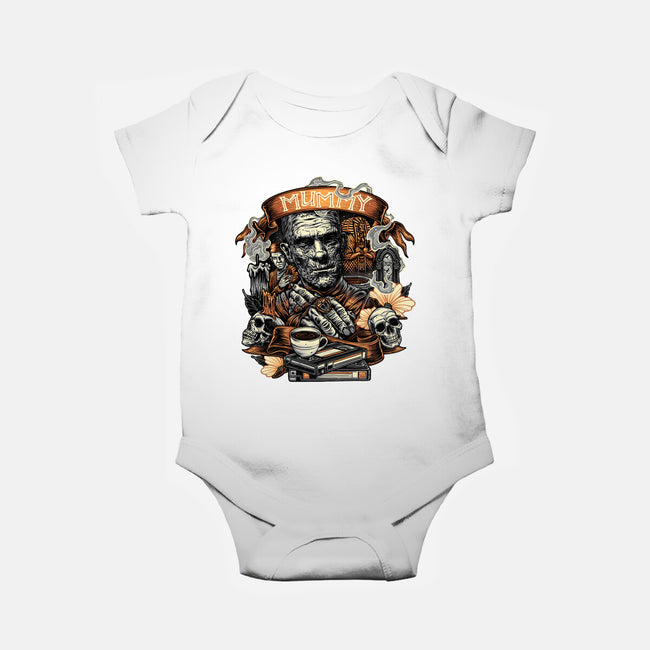 The Mummy Rises Again-Baby-Basic-Onesie-glitchygorilla