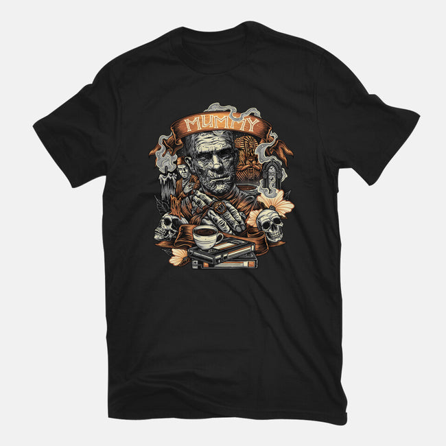 The Mummy Rises Again-Mens-Premium-Tee-glitchygorilla