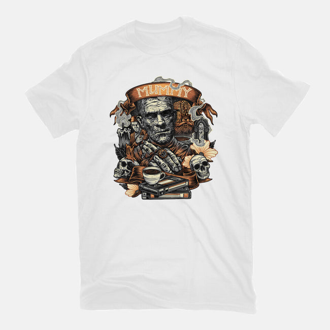 The Mummy Rises Again-Unisex-Basic-Tee-glitchygorilla