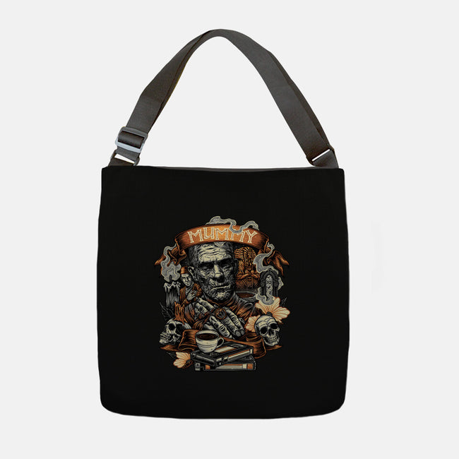 The Mummy Rises Again-None-Adjustable Tote-Bag-glitchygorilla