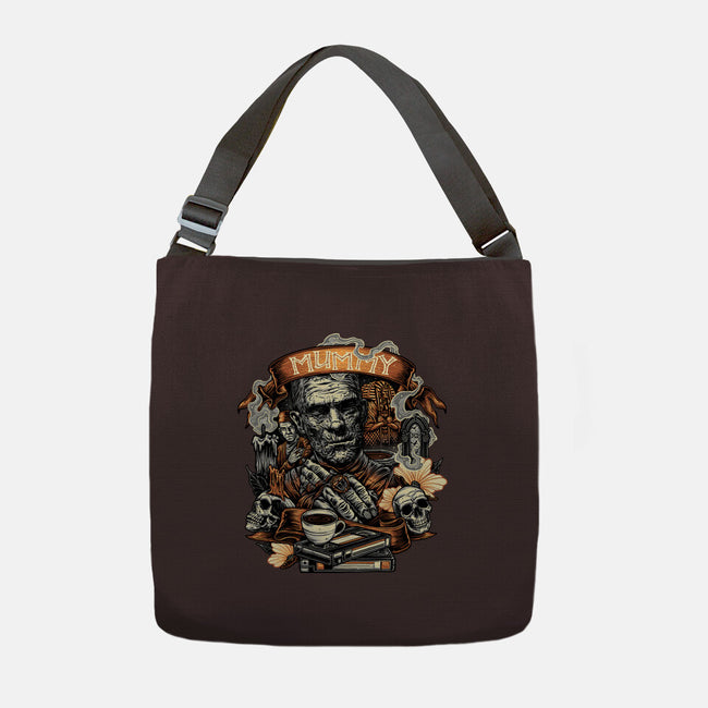 The Mummy Rises Again-None-Adjustable Tote-Bag-glitchygorilla