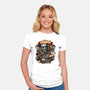 The Mummy Rises Again-Womens-Fitted-Tee-glitchygorilla