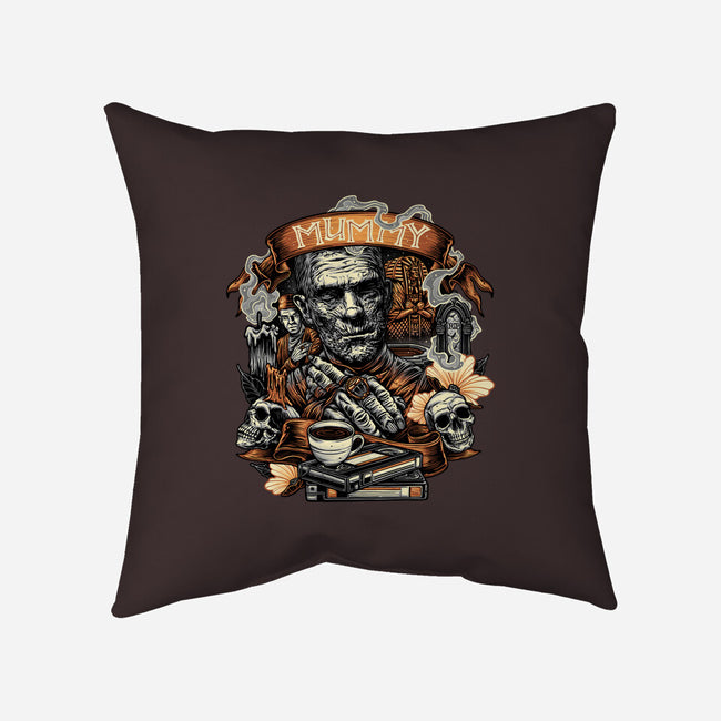 The Mummy Rises Again-None-Non-Removable Cover w Insert-Throw Pillow-glitchygorilla