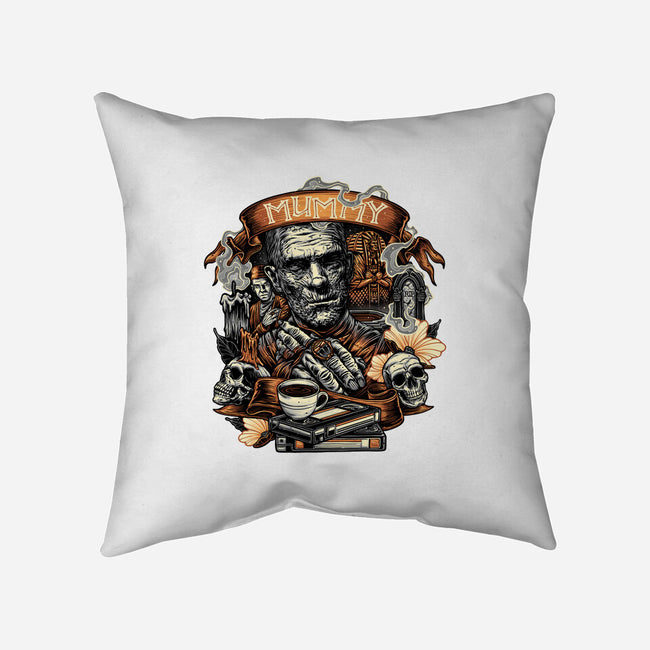 The Mummy Rises Again-None-Non-Removable Cover w Insert-Throw Pillow-glitchygorilla