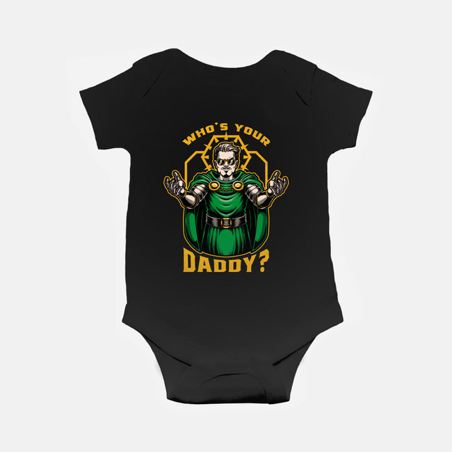 Doom Daddy Comic Villain-Baby-Basic-Onesie-Studio Mootant