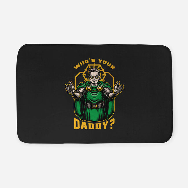 Doom Daddy Comic Villain-None-Memory Foam-Bath Mat-Studio Mootant