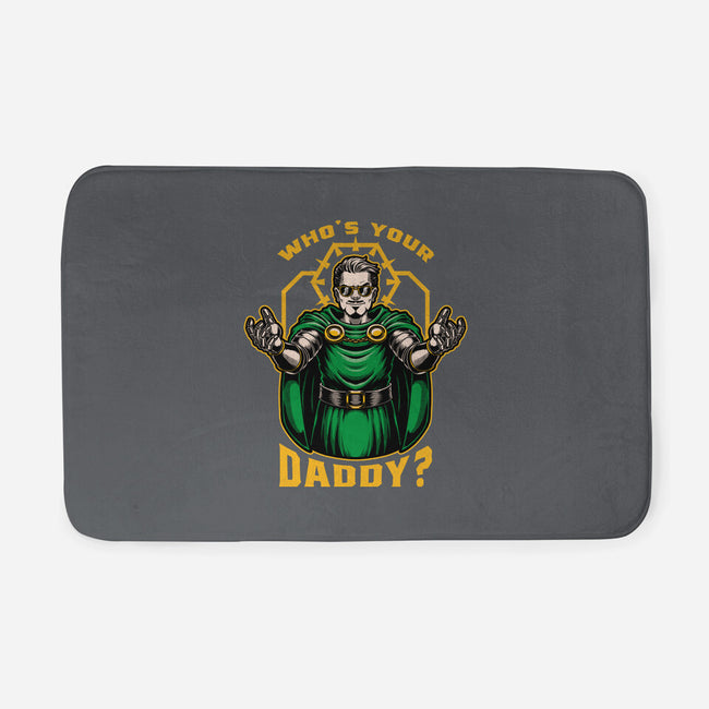 Doom Daddy Comic Villain-None-Memory Foam-Bath Mat-Studio Mootant