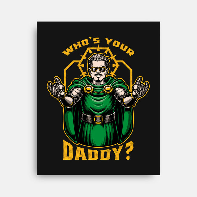 Doom Daddy Comic Villain-None-Stretched-Canvas-Studio Mootant