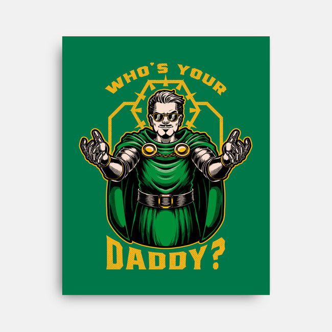 Doom Daddy Comic Villain-None-Stretched-Canvas-Studio Mootant