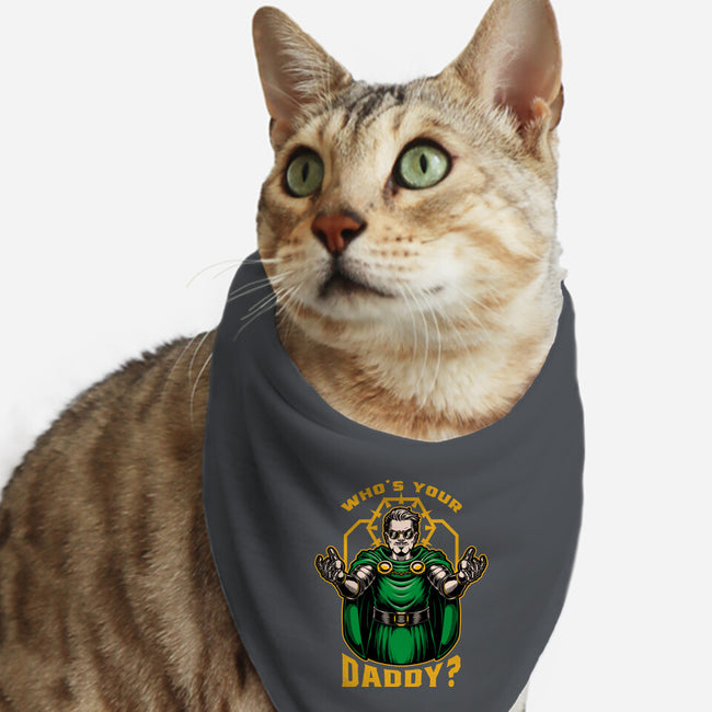 Doom Daddy Comic Villain-Cat-Bandana-Pet Collar-Studio Mootant