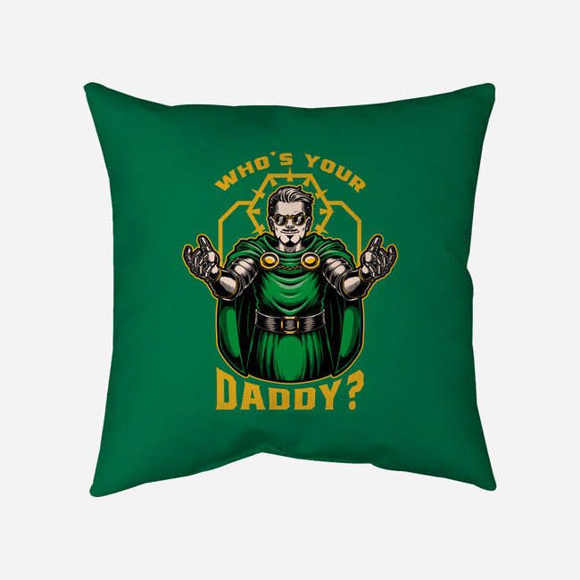 Doom Daddy Comic Villain-None-Non-Removable Cover w Insert-Throw Pillow-Studio Mootant