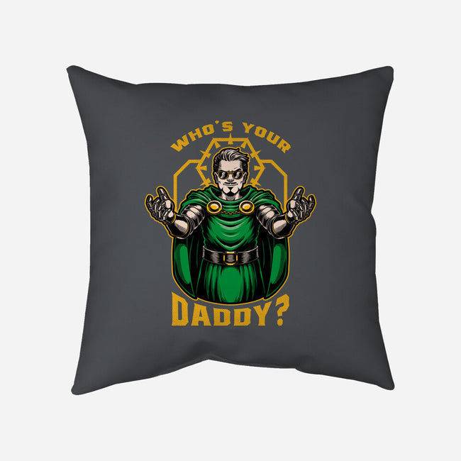 Doom Daddy Comic Villain-None-Removable Cover w Insert-Throw Pillow-Studio Mootant