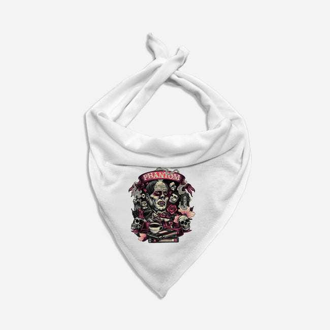 Many Faces Of The Phantom-Dog-Bandana-Pet Collar-glitchygorilla